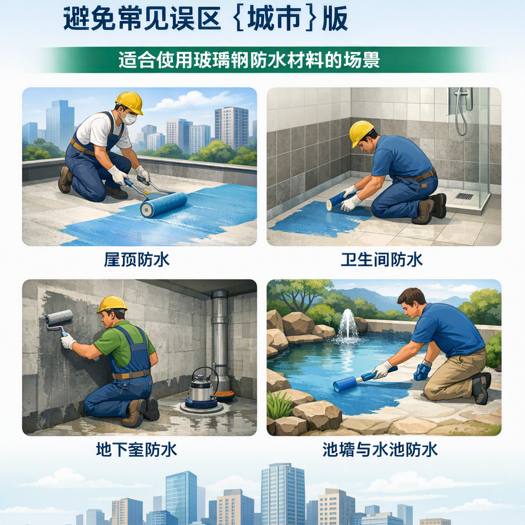 玻璃钢防水材料施工注意事项,避免常见误区 凉山 版