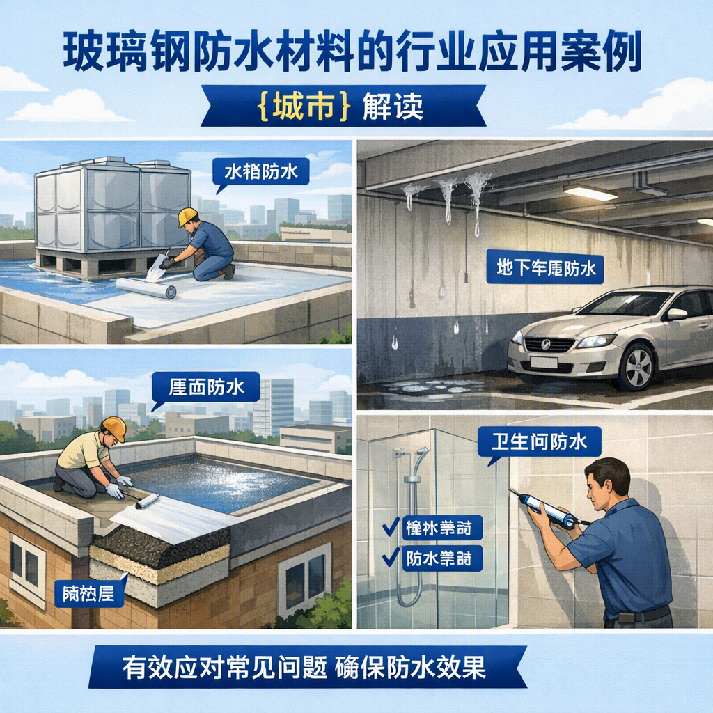 玻璃钢防水材料的行业应用案例,凉山解读